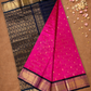 Pure Handloom Korvai Saree | Bright Pink