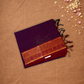 Chettinad  Cottton Saree With Wine stripes