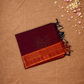 Chettinad Cottton Saree With Maroon stripes
