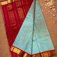Handloom Handloom Silk Cotton Saree  |  Turquoise Teal