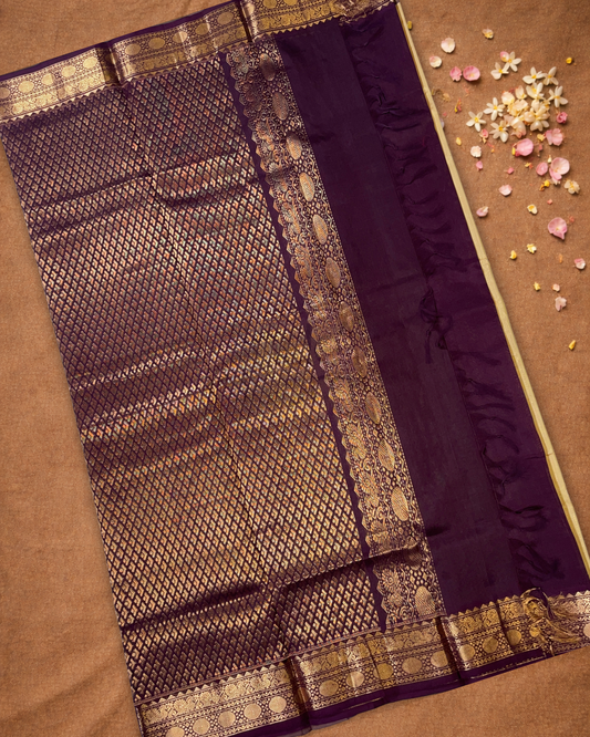 Pure Handloom Korvai Saree | Corn Yellow