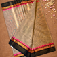 Chettinad  Cottton Saree With Grey and black border