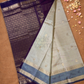 Handloom Korvai Silk Cotton Saree  |  Cream Beige