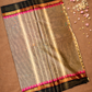 Chettinad  Cottton Saree With Grey and black border