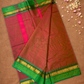 Chettinad Cottton Saree With Pink and green border