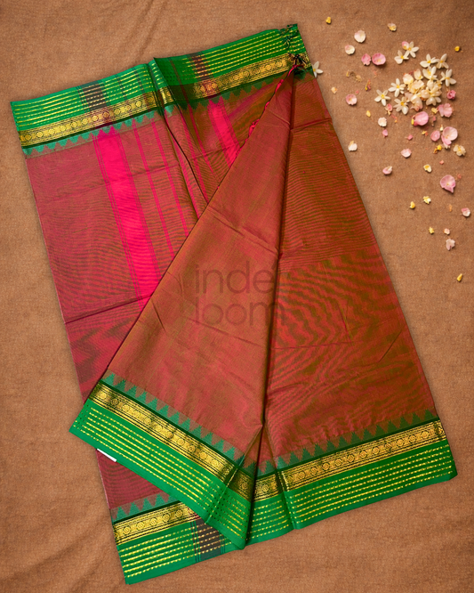Chettinad Cotton Saree  |  Wine Red