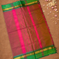 Chettinad Cottton Saree With Pink and green border