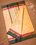 Chettinad Cottton Saree With Mustard Gold
