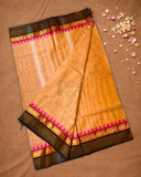 Chettinad Cottton Saree With Beige gold
