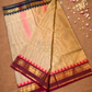 Chettinad Cottton Saree With Sand Beige