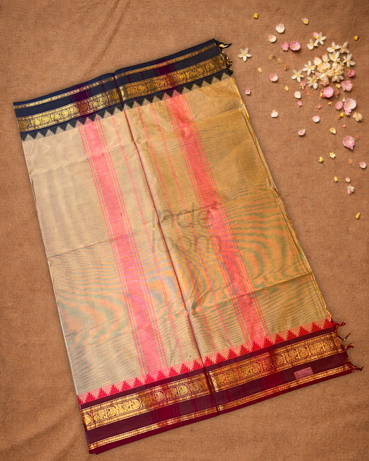 Chettinad Cotton Saree  |  Tan Brown