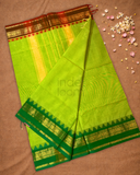Chettinad Cottton Saree With Parrot Green