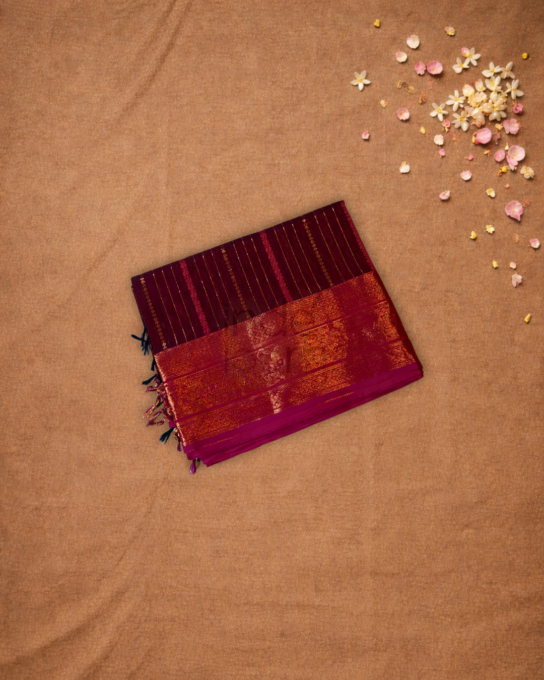 Chettinad Cottton Saree With Maroon
