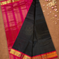 Pure Handloom Korvai Saree | True Black