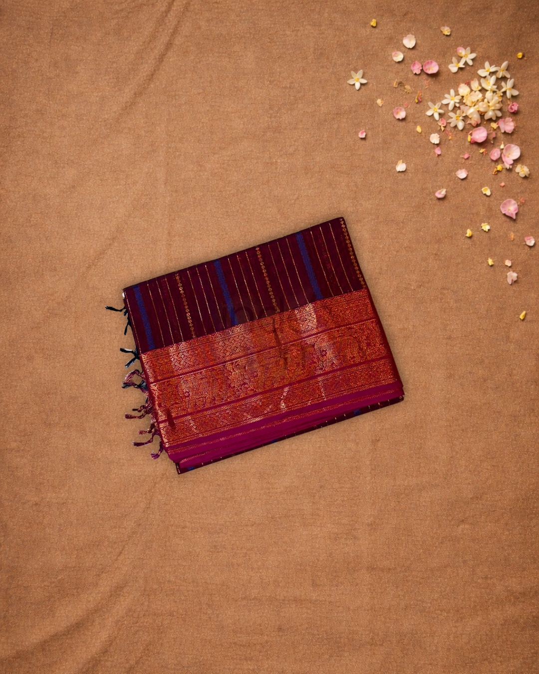 Chettinad Cottton Saree With Maroon