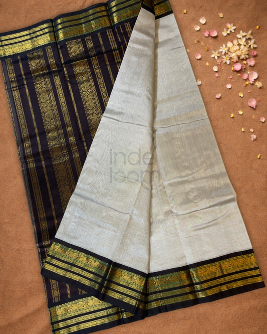 Handloom Handloom Silk Cotton Saree  |  Sage Green