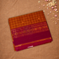 Chettinad Cottton Saree With Copper Orange