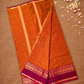 Chettinad Cottton Saree With Copper Orange