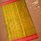 Chettinad  Cottton Saree With Yellowish-Green