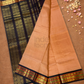 Pure Handloom Korvai Saree | Pale Orange