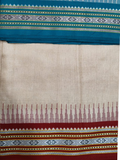 Handwoven Pure Vidarbha Silk Saree  |  Blue and Red