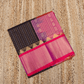 Pure Handloom Korvai Saree | Rich Chocolate Brown