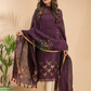 Raisin Plum | Handloom Jamdani Linen Unstitched 2-Piece Kurti