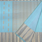 Pure Handwoven Kanchi Silk Saree In Sky Blue-039
