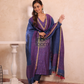 Deep Amethyst | Handloom Jamdani Linen Unstitched 2-Piece Kurti