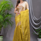 Tissue Silk Saree With Golden Yellow - 007