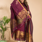 Maroon Cotton Linen 2-Piece Set Kurti & Dupatta (UNSTITCHED) - 001
