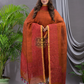 Brick Orange | Handloom Jamdani Linen Unstitched 2-Piece Kurti