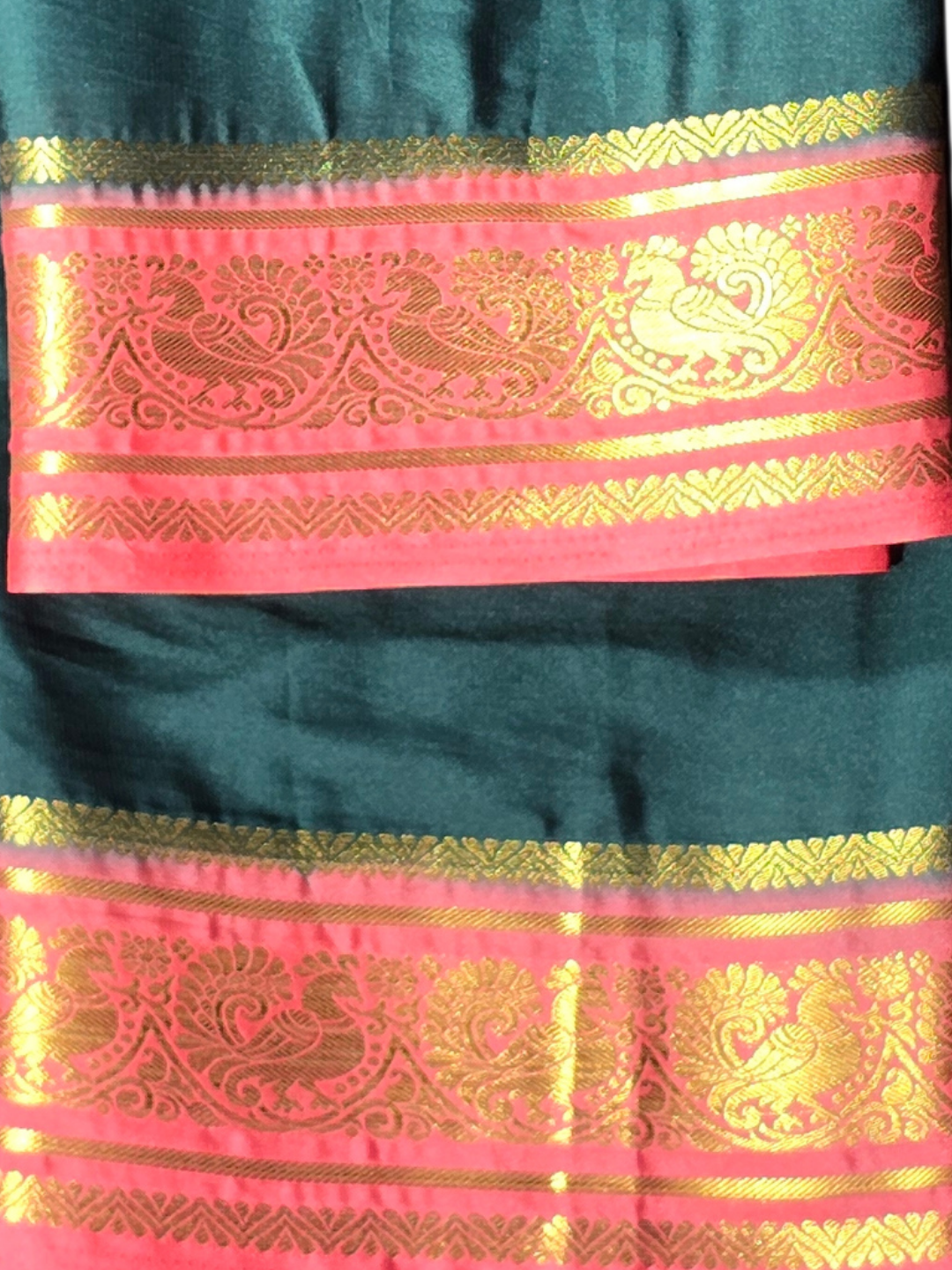 Classic Mysore Silk Saree  |  Deep Green