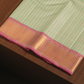 Silk Mark Certified Handloom Kanjivaram Silk Saree  |  Khaki Green