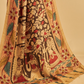 Exclusive All Over Florals On Mulberry Silk Pen Kalamkari Saree-003