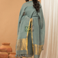 Sage Grey | Handloom Jamdani Linen Unstitched 2-Piece Kurti