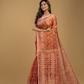 Tissue Silk Jamdani Saree Fire Orange - 041
