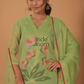 Muslin Jamdani 2-Piece Set Kurti & Dupatta (UNSTITCHED) - Light Green - 076