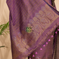 Handwoven Jamdani Linen Kurti  |  Berry Pink