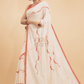 Durga Puja Saree Handloom Cotton in Red White- 001 - indeloom