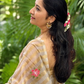 Classic Benarasi Semi Silk Saree | Beige Gold