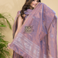 Handwoven Jamdani Linen Kurti  |  Royal Purple