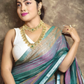 Handloom Handloom Linen Saree  |  Deep Teal
