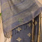 Silver White  Linen X Linen 2-Piece Set Kurti & Dupatta (UNSTITCHED) -094