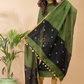 Leaf Green Linen X Linen 2-Piece Set Kurti & Dupatta (UNSTITCHED) -095