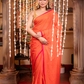 Fire Orange  Handloom cotton-057