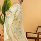 Classic Kota Doria Cotton Unstitched 2-Piece Kurti | Lemon Yellow