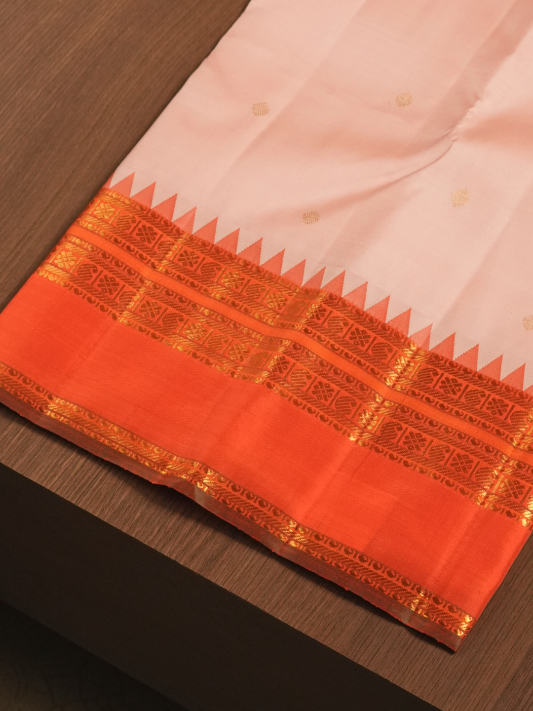 Kanjivaram Saree in Rose Pink
