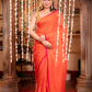 Fire Orange  Handloom cotton-057