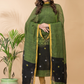 Leaf Green Linen X Linen 2-Piece Set Kurti & Dupatta (UNSTITCHED) -095